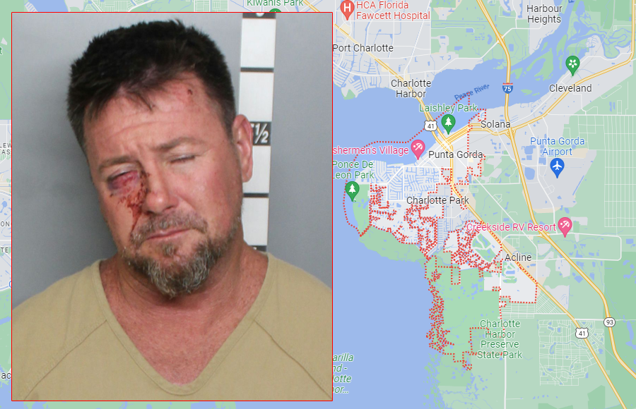 51 year-old James Alan Currie, wanted for several charges to include armed burglary, theft of a firearm, and grand theft, was taken into custody in Punta Gorda after a taser was deployed by members of the SWAT team. 