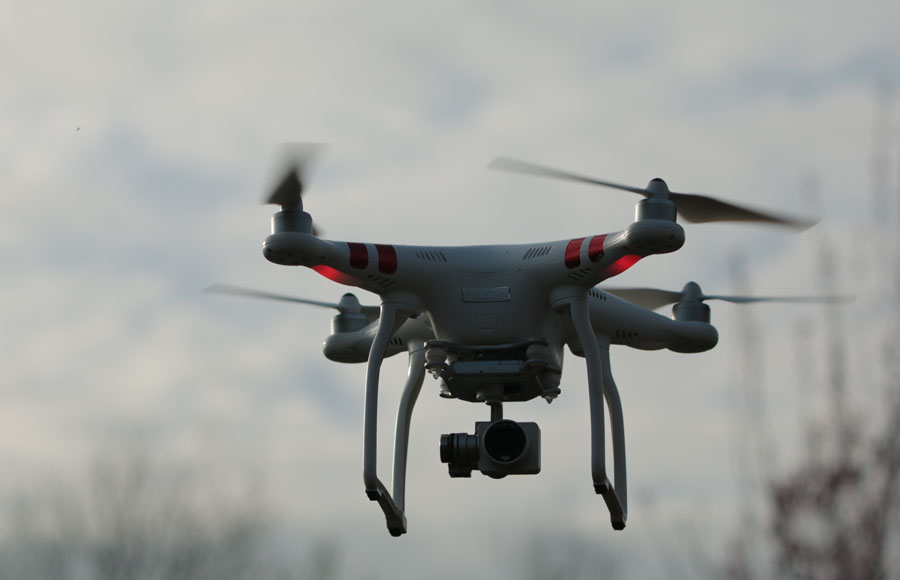 A deputy, certified in drone piloting, deployed his drone to locate a suicidal subject. While surveying a wooded area adjacent to Winters Street, the deputy was able to positively identify the person hiding in the tree line as the suicidal subject. File photo. VollGerne / Shutterstock.com, licensed.