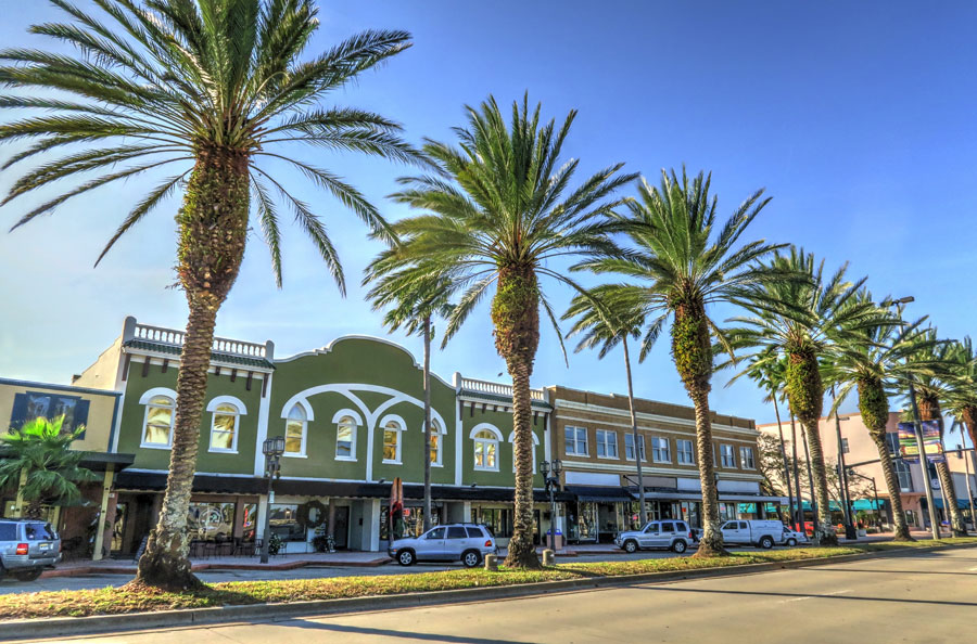 Daytona Beach Florida, Downtown Business District. Photo credit Shutterstock licensed.