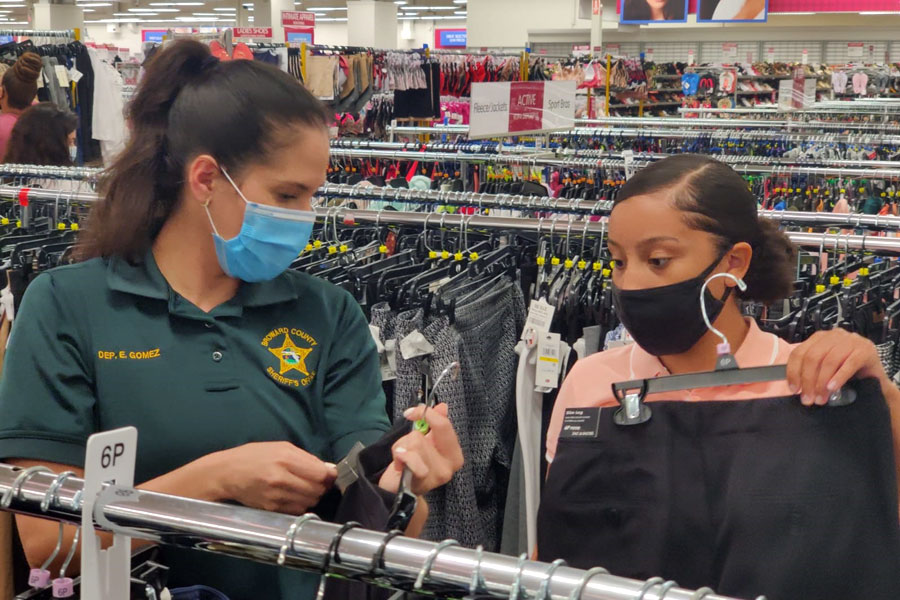 Newly-trained students were then outfitted and provided with appropriate interview-style clothing from Burlington Coat Factory using funds donated from community members.