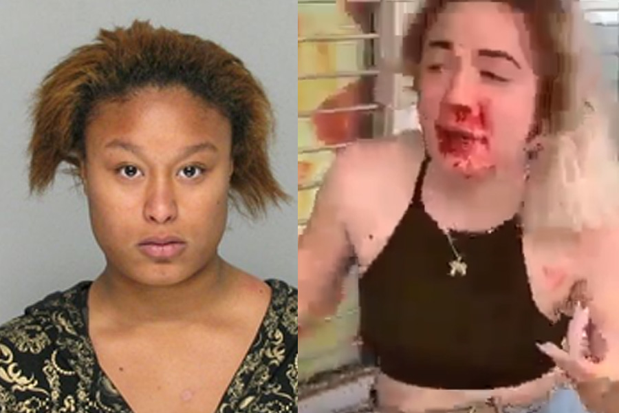 Brittany Kennedy, 25, in wanted for battery after a now-viral bystander video posted on Twitter allegedly showed her attacking, Emily Broadwater, 22, Richmond County Sheriff's Office - Georgia