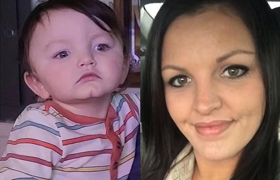 The infant, 15 month-old Nicholas Crowder, and his mother, 32 year-old Tiffany Spears, were both found dead in their home on February 9; the boy had been found on the floor, strapped into a car seat. Photos: Facebook. 