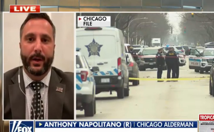Current Chicago Alderman and former police officer Anthony Napolitano spoke to "Fox & Friends First" on Monday, where he was highly critical of Chicago Mayor Lori Lightfoot and her alleged inability to control crime in the city. Image: Fox News / YouTube.