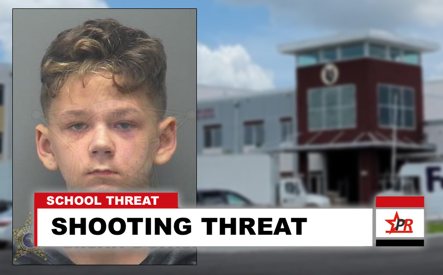 Lee County Sheriff responded to several homes in Lehigh Acres after a 7th grade student made a threat to commit a shooting which he posted on social media.  