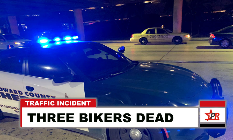  A preliminary investigation revealed that all five vehicles involved were traveling westbound on I-595 when a 2009 Yamaha and 2007 Suzuki struck each other, causing the riders to be projected from the motorcycles.