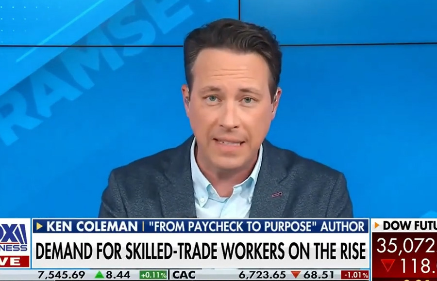 Ken Coleman of Ramsey Solutions was recently interviewed by Fox Business’ Maria Bartiromo, where he said that many well-paying jobs can be had without the need for a pricey four-year college degree. Instead, a trade school can get you employed with a much greater salary in just a few months.