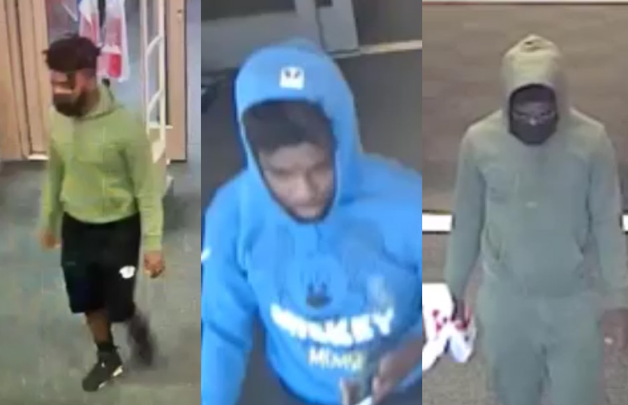 In all three cases, the suspect stole the victims' purses containing their wallets and other miscellaneous items. The thief then used their credits cards to purchase over $2,500 worth of gift cards. 