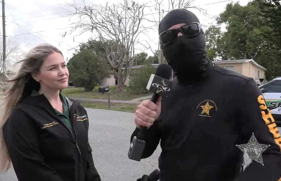 In a video released by the Charlotte County Sheriff’s Office, an undercover detective told audiences We're out here once again serving another search warrant because these drug dealers continue to sell drugs in Charlotte County. Our sheriff has made it very clear to you guys if you deal in Charlotte County, we're coming for you.