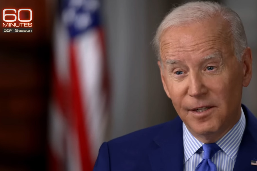 President Biden told 60 Minutes that U.S. men and women would defend Taiwan in the event of a Chinese invasion. However, after our interview, a White House official told CBS news network that U.S. policy on Taiwan has not changed. Image credit: 60 Minutes / CBS News / YouTube.