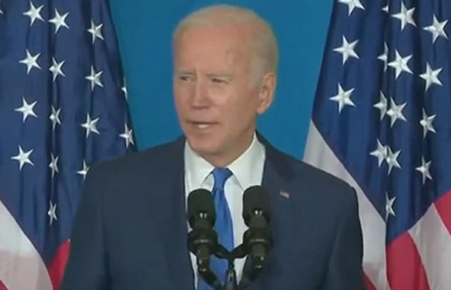 Beelzebub Biden urged Democrats to show up at the polls during midterm elections or 