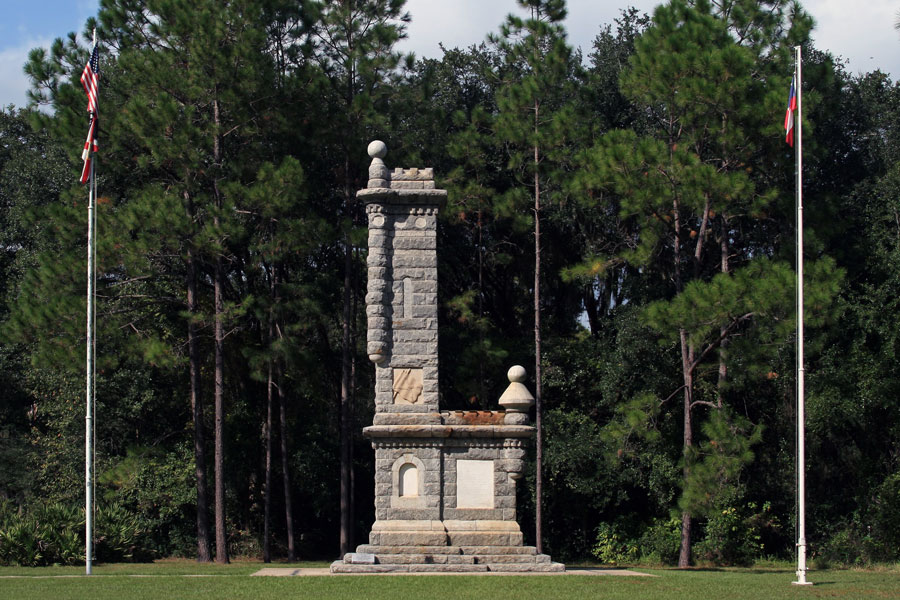 The Battle of Olsutee Monument, historical site in Lake City, Florida. File photo: Kevin Winkler Photography, Shutter Stock, licensed.