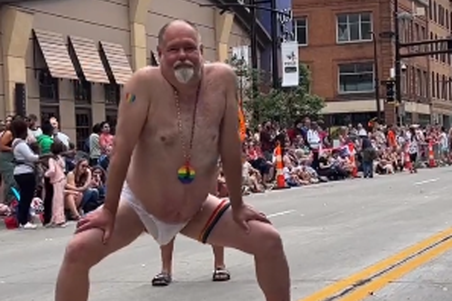 A video of a man twerking in front of a group of children at the family-friendly Minneapolis Pride has become viral on social media. 