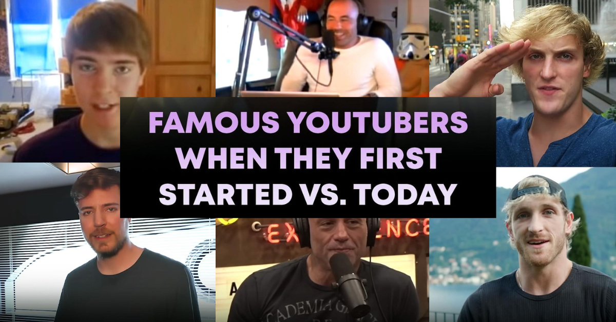 Famous Youtubers When They First Started Vs Today