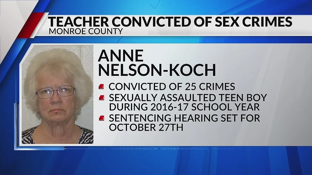 Former 74-Year-Old Female Teacher, Convicted of Sexual Assault Faces 600 Years in Prison